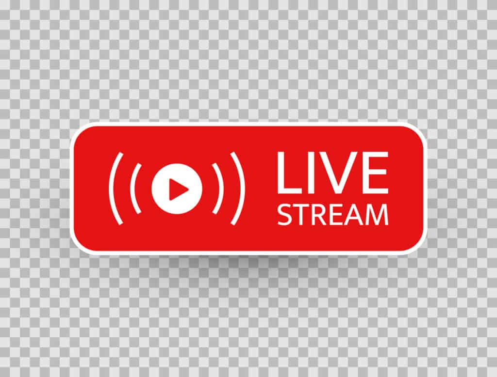 Live Stream Icon Live Streaming Video News Symbol On Transparent